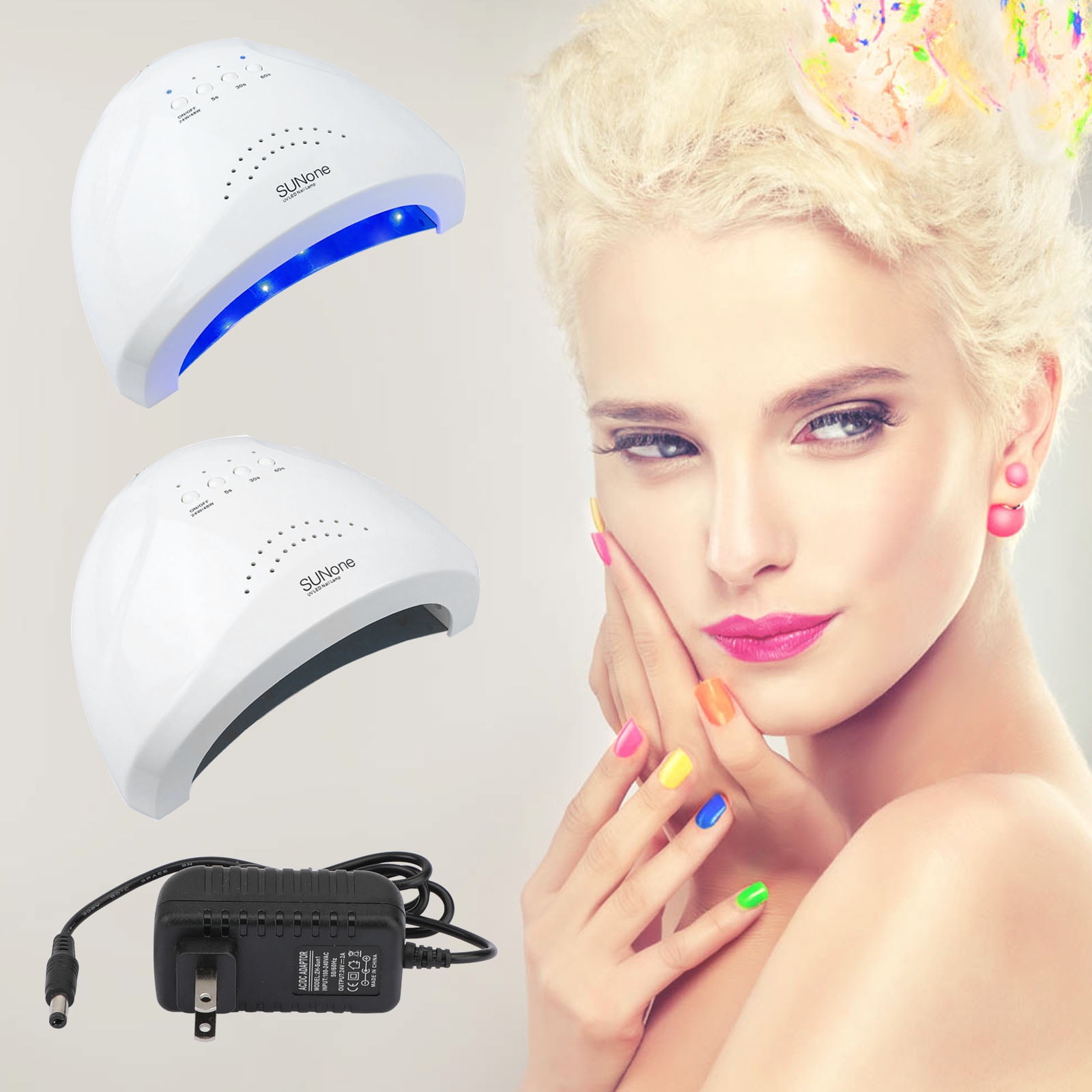 SUNone 3 Timers 48W LED Nail Dryer Lamp Light UV Gel Polish