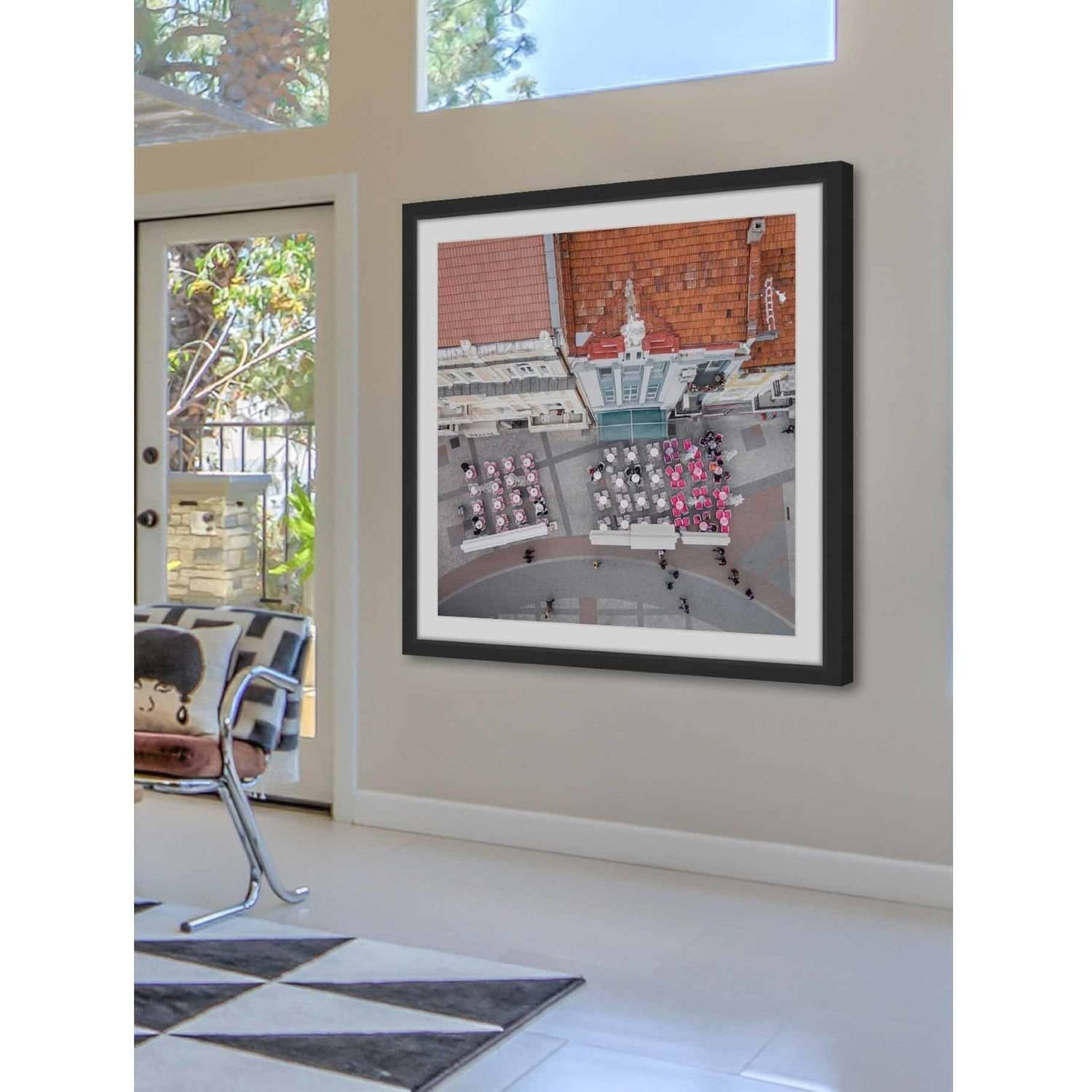 "Outdoor Eating" Framed Painting Print