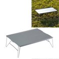 thumbnail image 5 of Outdoor Folding Table Portable Aluminium Alloy Mini Light Picnic Desk for Camping BBQ Grey, 5 of 5
