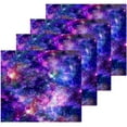 thumbnail image 2 of SKYSONIC Purple Galaxy Washcloths Set of 4, Highly Absorbent Soft Cotton Fingertip Towels for Bathroom, Kitchen, Gym, Spa, Home Decor 12 x 12 Inch, 2 of 7