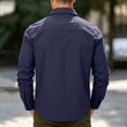thumbnail image 6 of Kezqiaxn Mens Button Down Shirt Quick Drying Long Sleeve Breathable Work Shirts with Pockets Plus Size Fashion Mens Clothes, 6 of 9