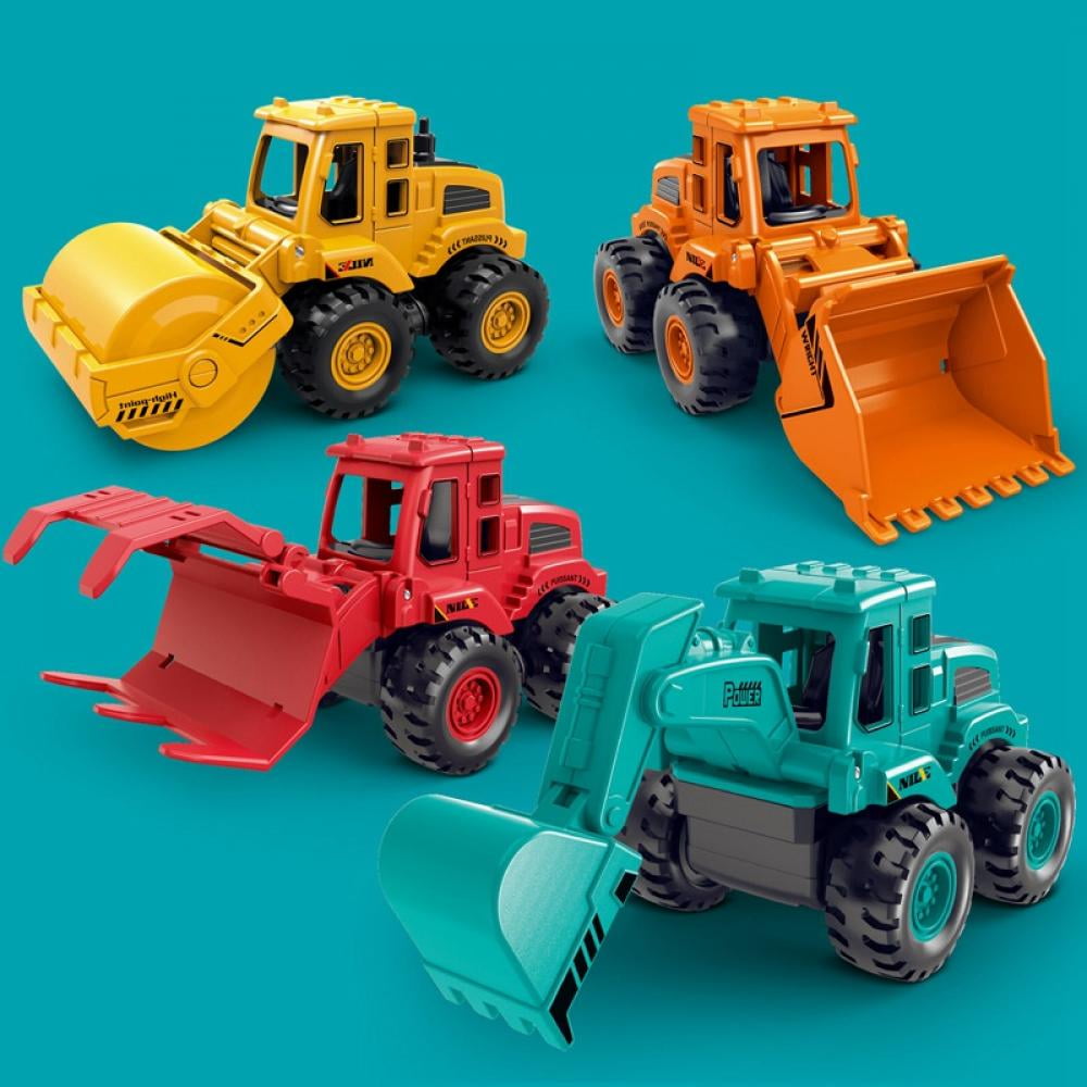 Extraordinary Home Baby Toys Kids Toys 4pcs Baby Boys Engineering Vehicle Car Toys - Four Kinds of Optional Excavator, Road Press, Car Claw, Car Bulldozer