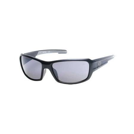 Harley-Davidson Men's Lifestyle B&S Sunglasses, Matte Black & Smoke Flash Lens, Harley Davidson