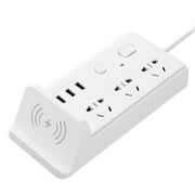 Handsfree Wireless Charging Switch Socket Panel Multiple Power Sockets Home Outlet Electrical Outlets White PC Pp