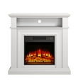 thumbnail image 3 of FESTIVO 36-Inch Electric Fireplace with Mantel & Wood Finish -White, 3 of 6