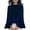 Blue #27, variant on Women's Velvet Mock Neck Bell Sleeve Ruffle Hem Blouse Loose Fit Vintage Long Sleeve Shirt Fall Winter Casual Tops XL