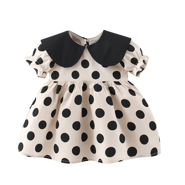 Robes de Classification des Produits pour Filles, Robe Courte Imprimée à Manches Courtes pour Bébé de 6 Mois à 3 Ans, Mignonne pour un Usage Quotidien, Plateforme Compétitive