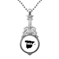 thumbnail image 1 of Spain Outline Map Hello Greetings Pendant Jewelry Music Guitar Torque Hangtag, 1 of 3