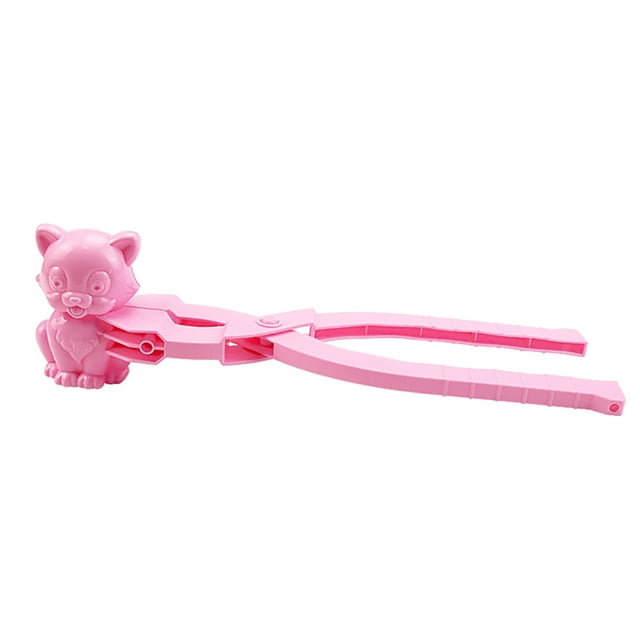 Outdoor Cat-Shaped Snowball Maker Clip, Quick Easy Use, Durable Plastic, Also for Sand/Mud, Fun Winter Toy for Kids