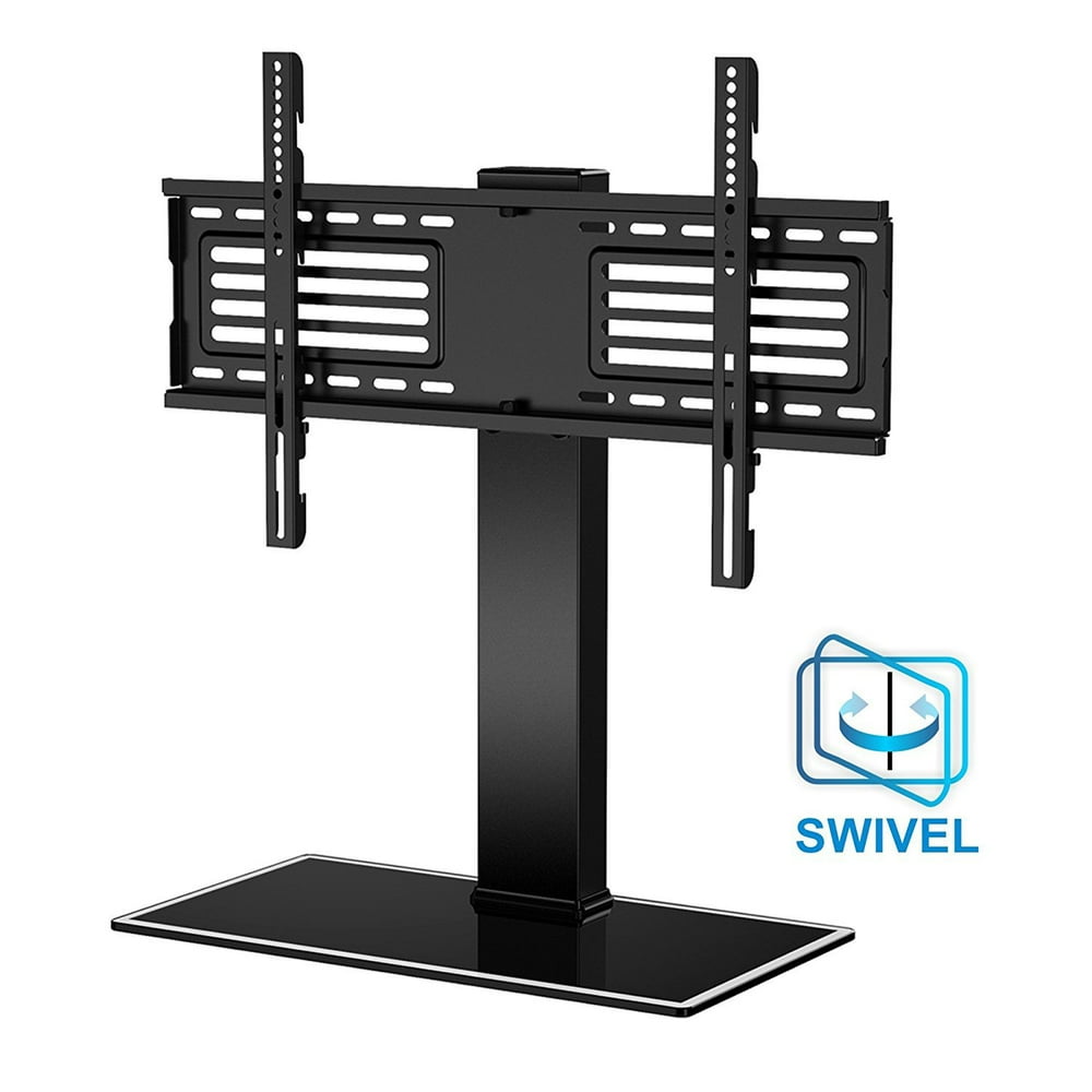 FITUEYES Height Adjustment Universal Tabletop Swivel TV Stand with