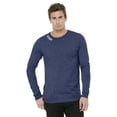 thumbnail image 2 of Daxton Premium Utah Men Long Sleeves T Shirt Ultra Soft Medium Weight Cotton, 2Pk HNavy White Oat Navy Large, 2 of 6