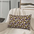 thumbnail image 5 of Gukieu Flowers Daisy Print Plush Pillow Cover, Hidden Zipper Pillow Protector without Pillow Core, Suitable for Bedroom, Office, Car Decoration-16"x24", 5 of 6