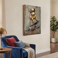 thumbnail image 5 of Empire Art Direct "Dog on skateboard" Primo Mixed Media Hand Painted 3D Iron Wall Sculpture, 5 of 10