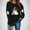 Black, variant on Halloween Women's Sweatshirts Crewneck Pullover TShirts Fall Winter Long Sleeve Sweaters Casual Ghost Printed Blouses Loose Fitting Sweatshirt Top Halloween Costumes