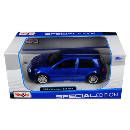 Volkswagen Module - Volkswagen Golf R32 Blue 1/24 Diecast Model Car by Maisto