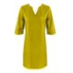 thumbnail image 4 of Vestido mini de algodón y lino con cuello en V para mujer - Manga corta, diseño informal/moda, verano/otoño, corte holgado, lavado a mano, disponible en tallas S-XXL, 4 of 4