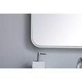 thumbnail image 4 of Elegant Lighting MR802236WH 22 x 36 in. Soft Corner Metal Rectangular Mirror, White, 4 of 6