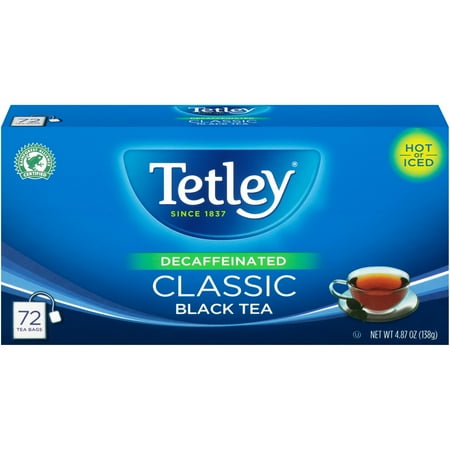 Tetley Naturally Decaffeinated Classic Black Tea Bags Box 72 Ct Tetley Naturally Decaffeinated Classic Black Tea Bags Box 72 Ct