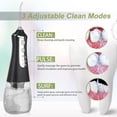thumbnail image 4 of 1 pcs Water Flosser 3 Modes, 350ML Cordless Dental Oral Irrigator, 3 Modes , IPX6 Waterproof with Travel Bag, Rechargeable Waterproof Teeth Cleaner for Home and Travel, 4 of 6