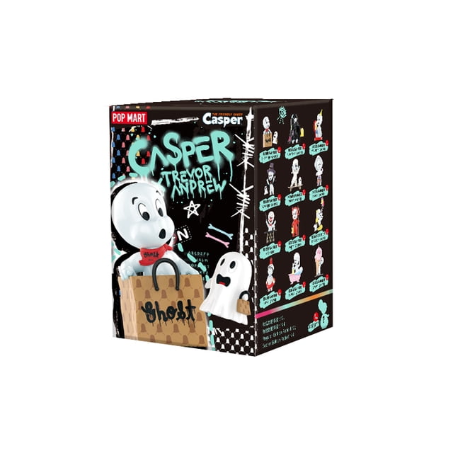 POP MART-caja misteriosa de la serie Casper x, Freddy, James, 1 unidad/12 piezas, caja ciega de POPMART, figura de acción