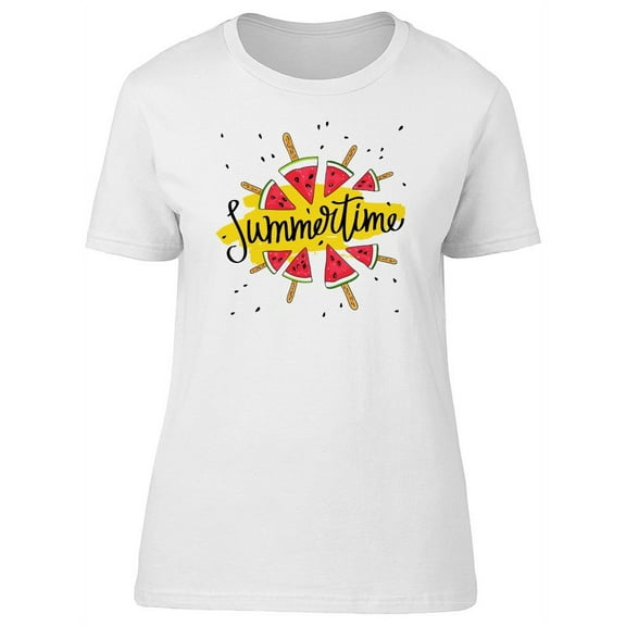 Summer Time Watermelon Ice Pops T-Shirt Women -Image by Shutterstock, Female Small
