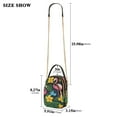 thumbnail image 2 of FORMRS Crossbody Bag for Women Quilted Travel Shoulder Cell Phone Purse with Chain Strap Handbag, Flamingo Floral Pattern, 2 of 7