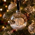 thumbnail image 5 of Liamobondopolis Glowing Christmas Story Ornament, Light Up Mini Holiday Scene with Polar Bear for Christmas Tree and Winter Home, 5 of 7