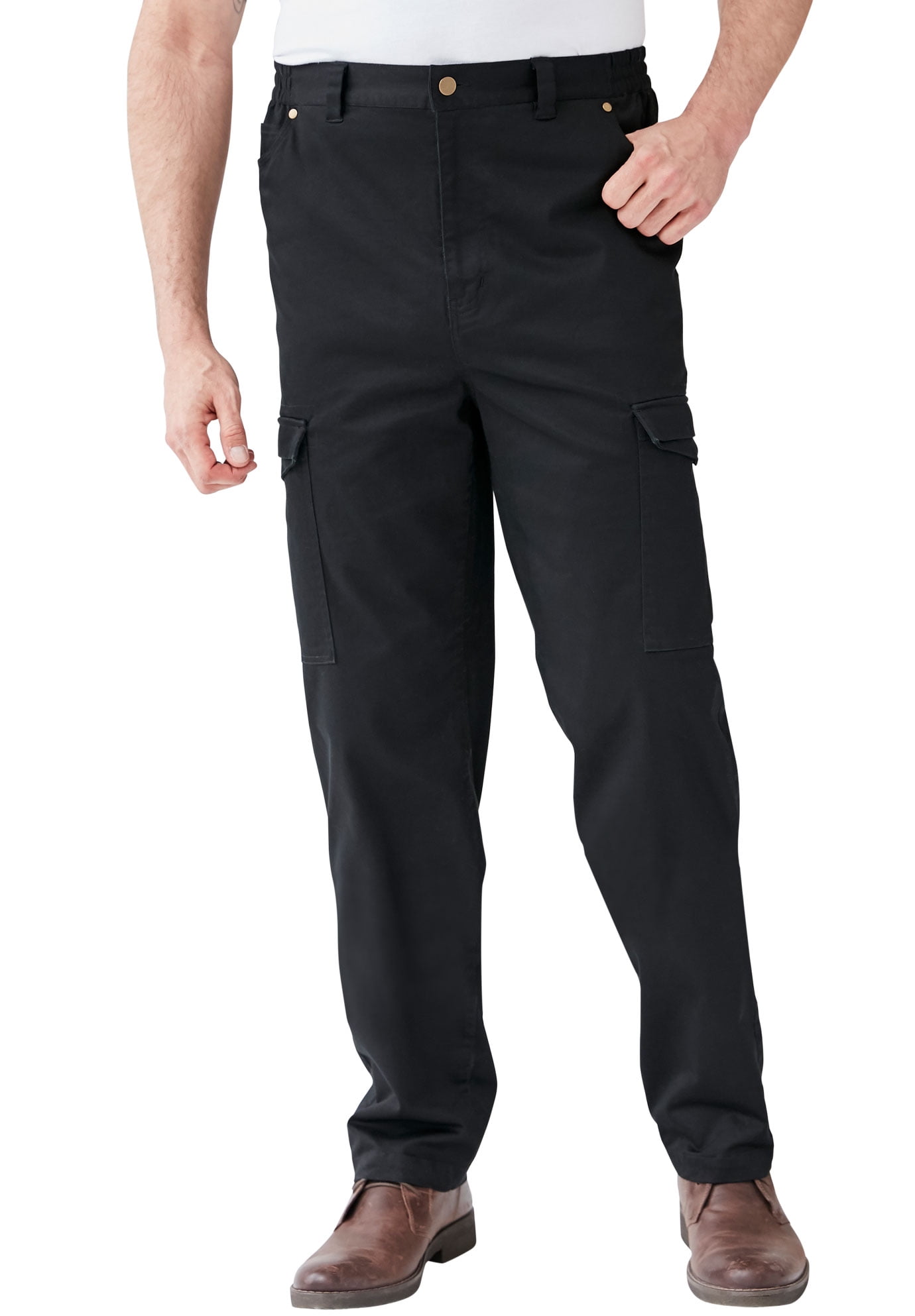 big and tall black cargo pants