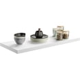 thumbnail image 1 of Floating Shelf Set of Wall Shelves in W x in D x in H Wooden Floating Wall Shelf with Invisible Brackets for Living Room/Bedroom/Bathroom/Kitchen Storage and Decor Walnut, 1 of 7