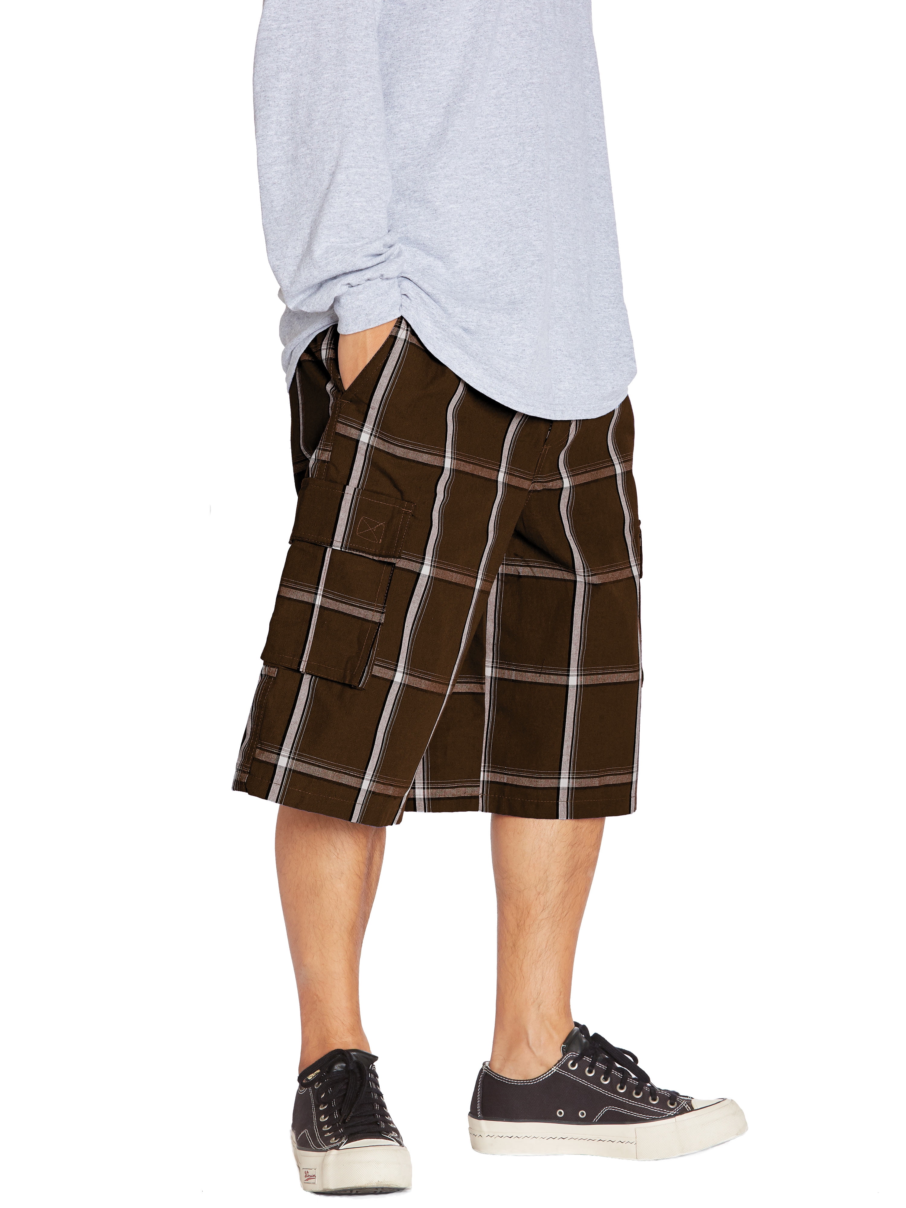 Men's Relaxed Fit Plaid Shorts S~5XL - Walmart.com