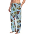 thumbnail image 2 of Daiia Multicolored Butterflies Men's Sleep Pant with Pockets and Drawstring,Pajama Pants-XX-Large, 2 of 9