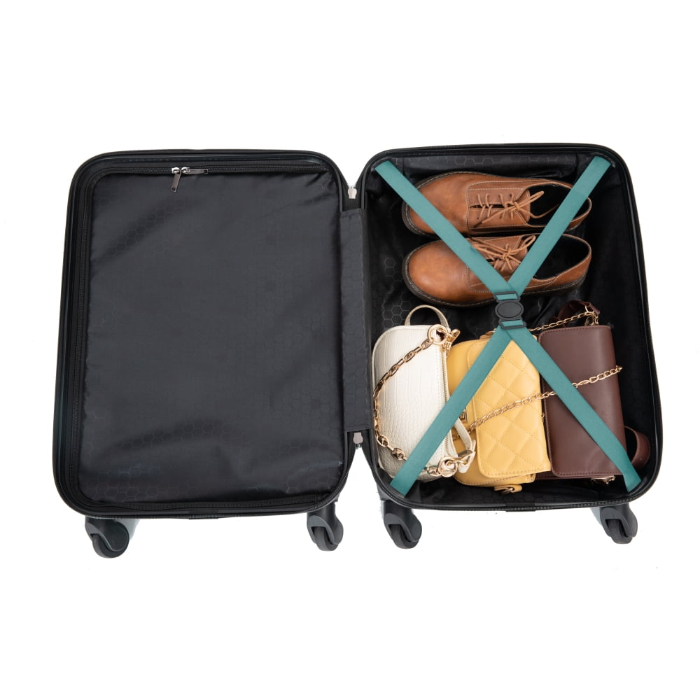 20-Inch ABS Hardside Carry On Luggage with Spinner Wheels, Lightweight Hard Shell Suitcase