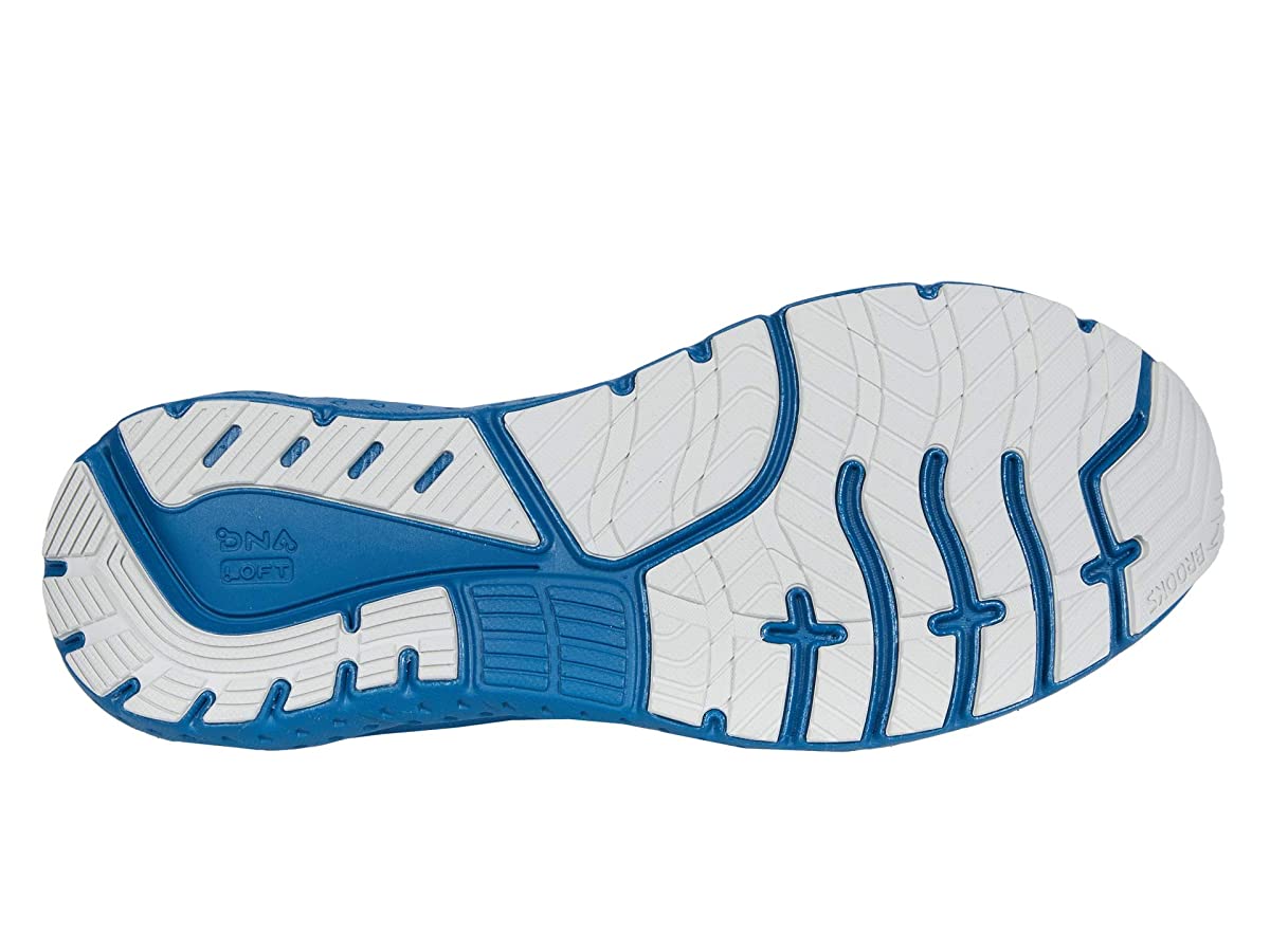 Brooks Men's Glycerin 18 Running Shoes, White/Grey/Poseidon, 10 2E(W) US - image 5 of 5