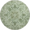 thumbnail image 2 of Addison Rugs Mayfield Premium Machine Washable Traditional Global Aloe Round Rug, 8' x 8', 2 of 6