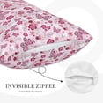 thumbnail image 3 of Daiia Flower Butterfly Bedding Waterproof Pillow Protector Zippered Queen – Bed Bug Proof Pillow Encasement-20"x30", 3 of 6