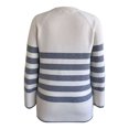 thumbnail image 2 of Suéter George para Mujer, Rayado, Cuello Redondo Crema Talla Ch, 2 of 6