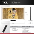 thumbnail image 2 of TCL 55" A400U Designer Series QD-Mini LED QLED 4K Smart Google TV (New 2026) - Art Library, Flush Wall Mount Included, Halo Control System, Local Dimming Pro, High Brightness Pro - 55A400U, 2 of 22