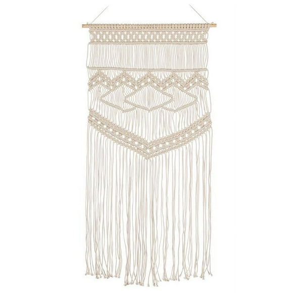 Abbott Collection AB-58-MACRAME-192 21 x 46 in. Md Macrame Wall Hanging, Natural