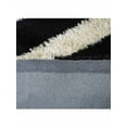 thumbnail image 4 of Rugsotic Carpets Hand Tufted Shag Polyester Eco-Friendly Area Rugs - 5'x8', Rectangle, Black, Plain Solid Design, High Pile Handmade Anti Skid Rugs for Living Room, Bed Room K000A2, 4 of 5