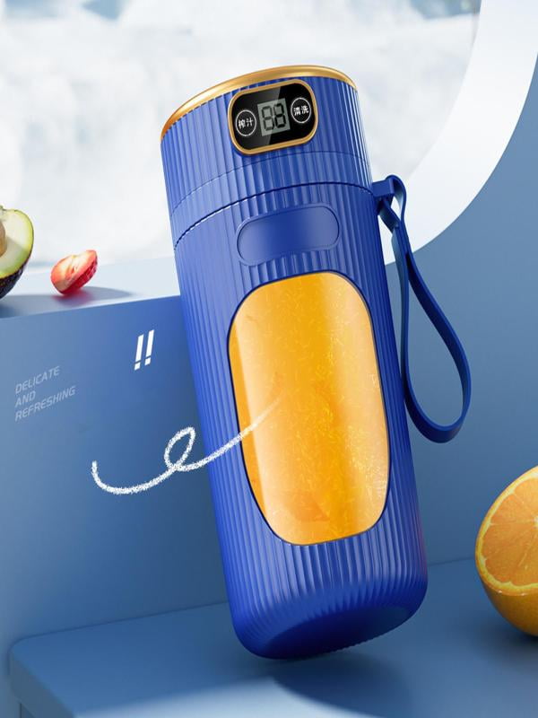 JMKQLZ New Juicer Machine with Digital Display for Fruit and Vegetable, Multifunctional Portable Small Juicer for Home Office and School
