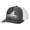Charcoal/White, variant on Chasing Tail Redfish Mens Embroidered Mesh Back Trucker Hat, Charcoal/Neon Blue