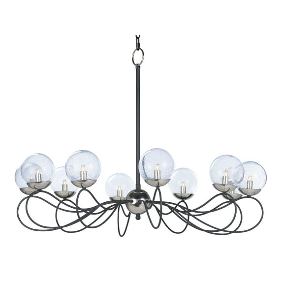 Reverb-Chandelier by Maxim 20467BGTXBPN/BUX in Black Finish