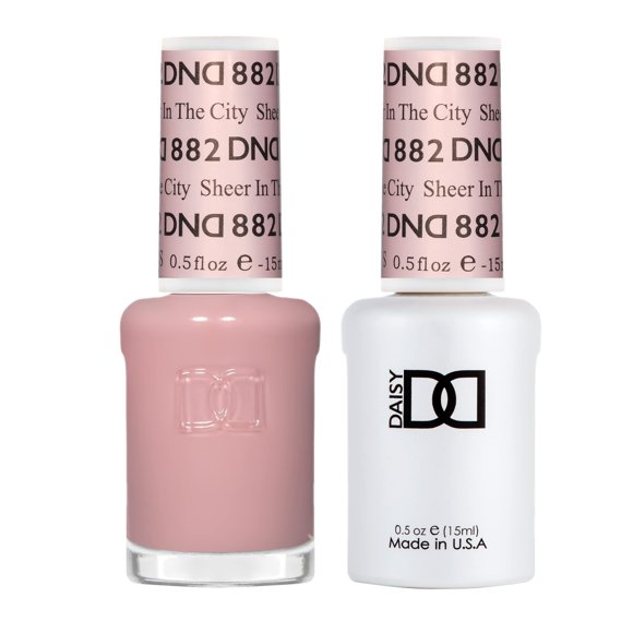 Set de esmaltes en gel DAISY DND Sheer In The City 15 ml + 15 ml