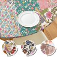 thumbnail image 4 of Pioneer Flower Floral Print Pattern Round Fitted Tablecloth with Elastic Edge,Dining Table Cover Waterproof,Outdoor Round Tablecloth for Camping,Dining,Indoor and Outdoor, 4 of 7