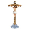 thumbnail image 2 of Jesús en , familia , figura católica orante, crucifijo de Jesús duradero, cruz de pared para mesa del hogar, 2 of 9
