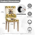 thumbnail image 5 of COEQINE Stretchable Slipcovers for Parsons Chairs Set of 1, Machine Washable Chair Protector, Keep Your Chair Away from Dust Stain and Pet Claws for Home Decor, Highland Cow Sunflower Butterfly, 5 of 7