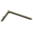 thumbnail image 3 of Smooth Face Bronze Square Purse Metal Frame Bag Making Frame 18.5x10.5cm, 3 of 10