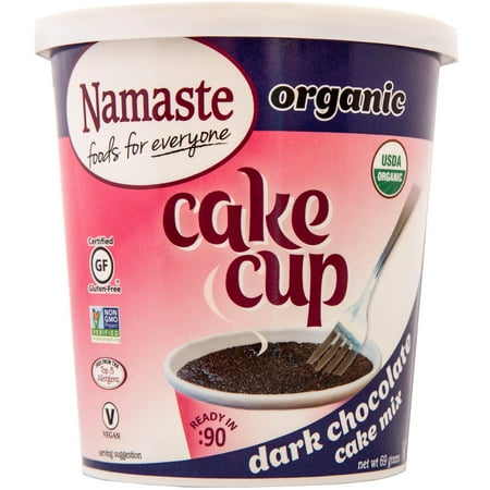 (2 pack) Namaste Organic Dark Chocolate Cake Cup Cake Mix, 2.43