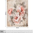 thumbnail image 2 of Manta con estampado de flores florecientes, estilo vintage, cálida manta con flores victorianas, suave y acogedora manta de microfibra para sofá cama, sofá cama, sofá cama, 40 x 50 pulgadas, regalos, 2 of 8