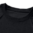 thumbnail image 5 of Timoontee Men's Solid Color Short Sleeve Round Neck Casual Fashion T-Shirt Black M, 5 of 7